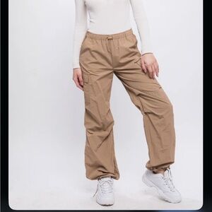 Love Tree Parachute Pants | Tan | S